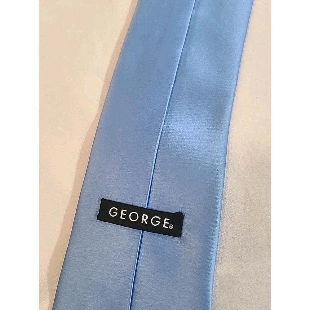 George Baby Blue  Men's Necktie